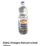 sidna vinaigre d'alcool cristal 750ml
