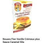nouara flan vanille crémeux plus sauce caramel 50 g