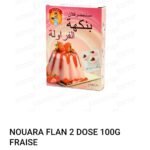 nouara flan 2 dose 100g fraise
